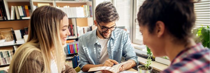 Photo of a group making a study plan